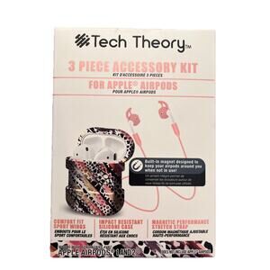 NEW Tech Theory 3 Piece Accessory Kit Apple Airpods 1 & 2 (not included) Cover